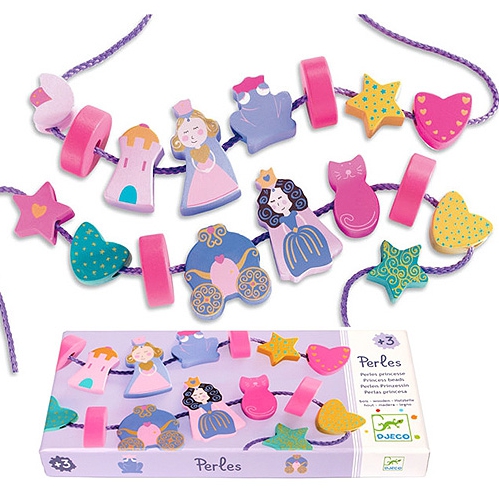 프린세스 원목 비즈 실꿰기