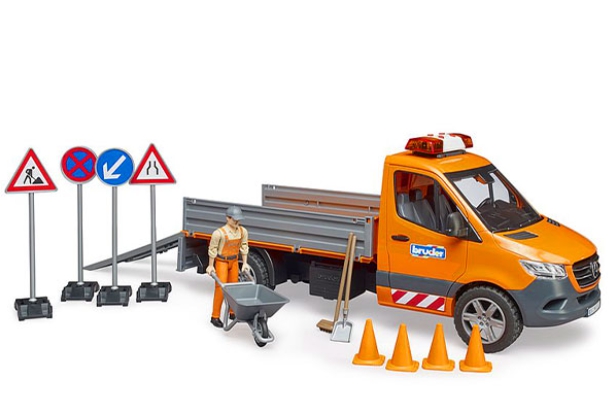 브루더 벤츠 공사차량과 공사현장세트