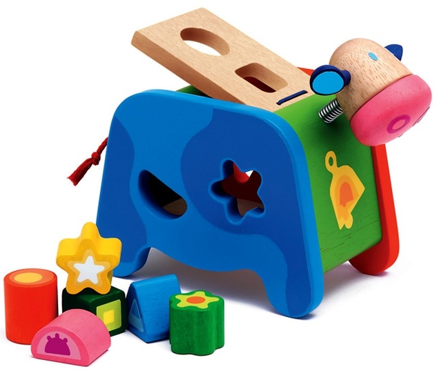 원목도형끼우기-젖소